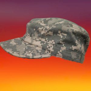 EUC pixelated camouflage cap 6 7/8